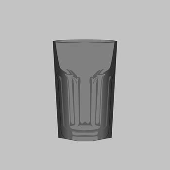 Illustration of water glass good for graphic design and etc vector