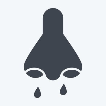 Icon Rhinology. related to Medical Specialties symbol. glyph style. simple design illustration vector