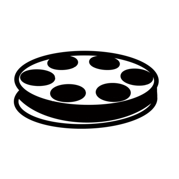 movie cinema Hand drawn organic line doodle png