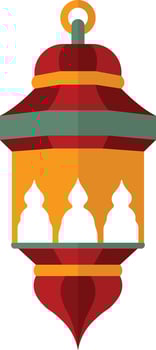 Ramadhan Kareem Lantern Decoration. Isolated Icon in Flat Design vector