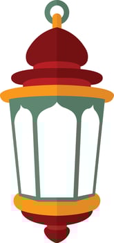 Ramadhan Kareem Lantern Decoration. Isolated Icon in Flat Design vector