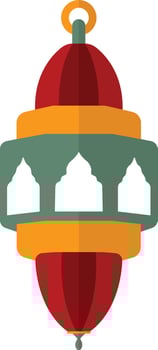 Ramadhan Kareem Lantern Decoration. Isolated Icon in Flat Design vector
