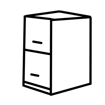 cupboard shelf Hand drawn organic line doodle png