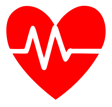 heart and heartbeat. Generated AI png