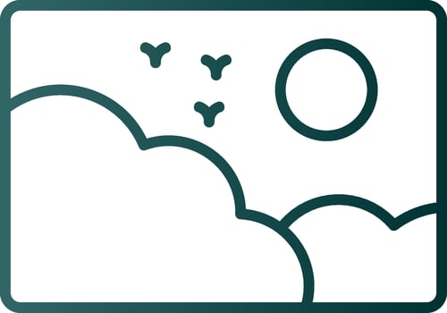 Picture Line Gradient Icon vector