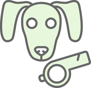 Dog Fillay Icon Design vector