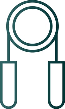 Hand Grip Line Gradient Icon vector