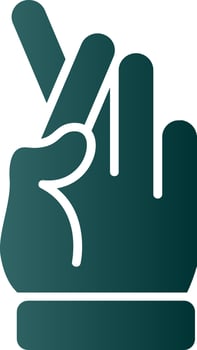 Swear Glyph Gradient Icon vector