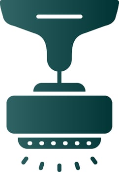Lamp Glyph Gradient Icon vector