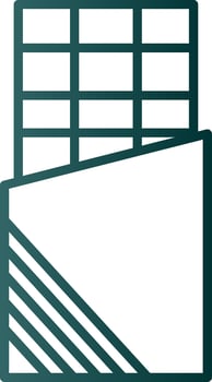 Chocolate Bar Line Gradient Icon vector
