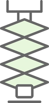 Car Jack Fillay Icon Design vector