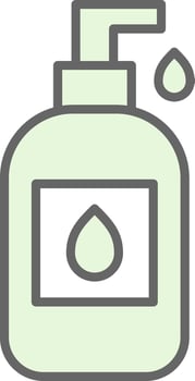 Liquid Soap Fillay Icon Design vector