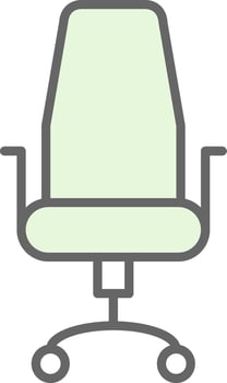 Chair Fillay Icon Design vector