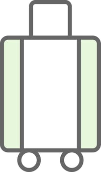 Luggage Fillay Icon Design vector