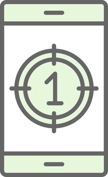 Countdown Fillay Icon Design vector