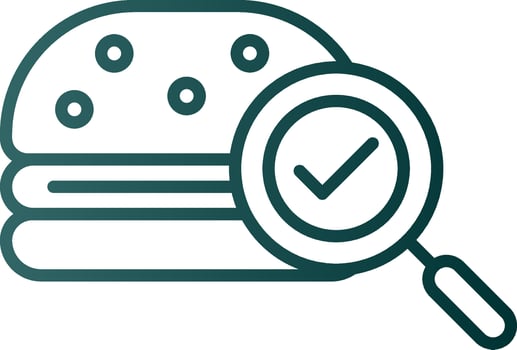 Fast Food Line Gradient Icon vector
