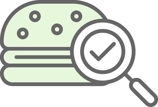 Fast Food Fillay Icon Design vector