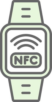 Nfc Fillay Icon Design vector