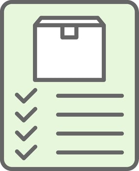 Inventory Fillay Icon Design vector