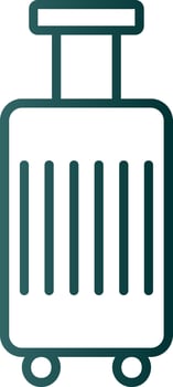 Luggage Line Gradient Icon vector
