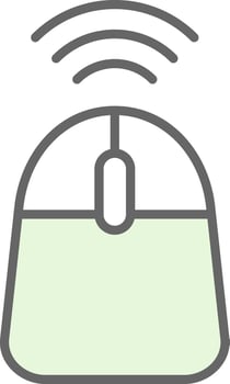 Mouse Fillay Icon Design vector