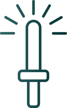 Light Stick Line Gradient Icon vector