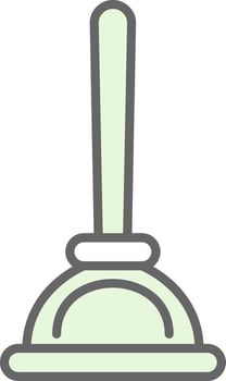 Plunger Fillay Icon Design vector