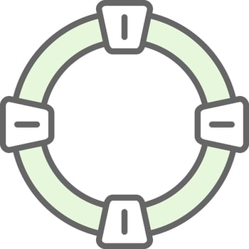 Life Saver Fillay Icon Design vector