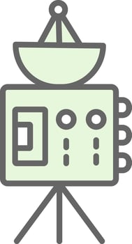 Probe Fillay Icon Design vector