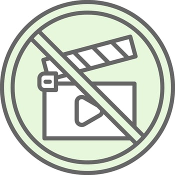 Empty Battery Fillay Icon Design vector
