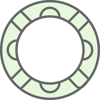 Rubber Ring Fillay Icon Design vector
