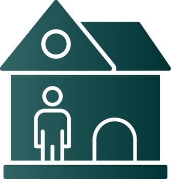 Landlord Glyph Gradient Icon vector