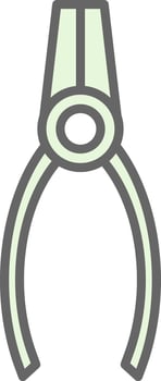 Pliers Fillay Icon Design vector