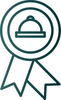 Meal Line Gradient Icon vector