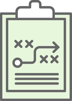 Tactics Fillay Icon Design vector