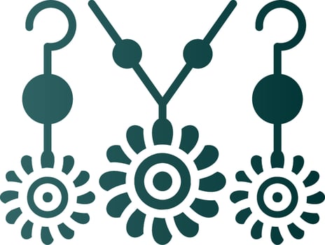 Jewelry Glyph Gradient Icon vector