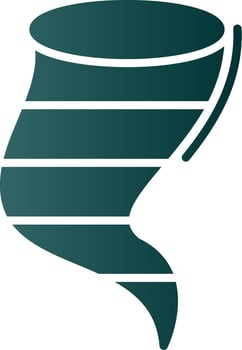 Twister Glyph Gradient Icon vector