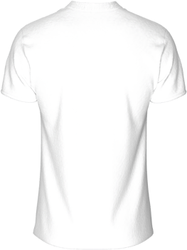 mockup template jersey football white shirt soccer back view png
