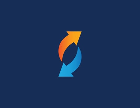 initial Letter S Arrow Logo Concept sign symbol icon Design Element. Financial, Consulting, Logistics Logotype. Illustration template vector