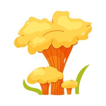 Cute cartoon illustration of a mushroom vector