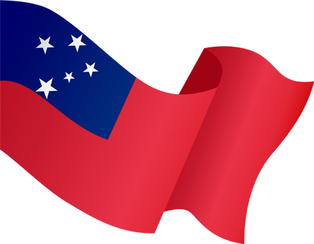 Samoa flag wave png