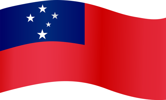 Samoa flag wave png