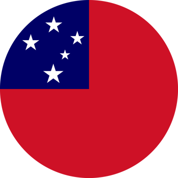 Samoa flag button png