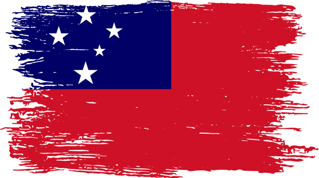Samoa flag brush png