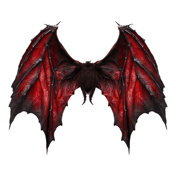Dracula wings isolated on transparent background png