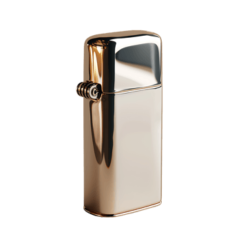 Lighter isolated 3d render on isolated transparent background png
