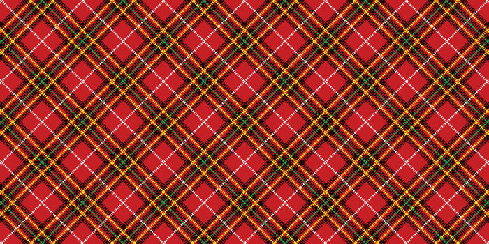 Red Black Yellow White Lumberjack plaid seamless pattern vector