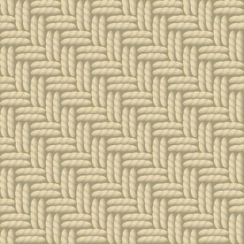 Sackcloth seamless pattern background illustration. Textile beige color background. vector