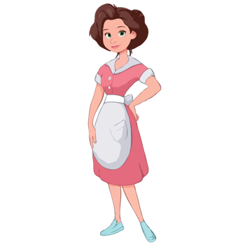 A cute maid png