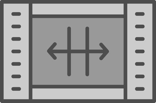 Resize Line Filled Greyscale Icon Design vector